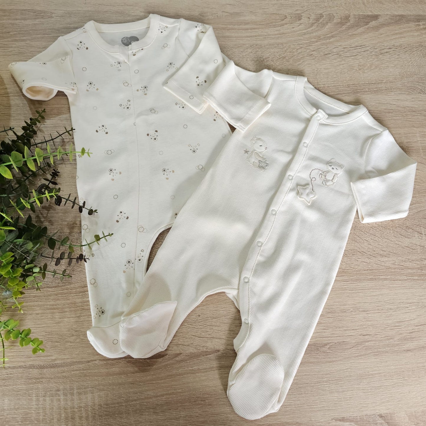 Pack of 2 cotton overalls - caramell