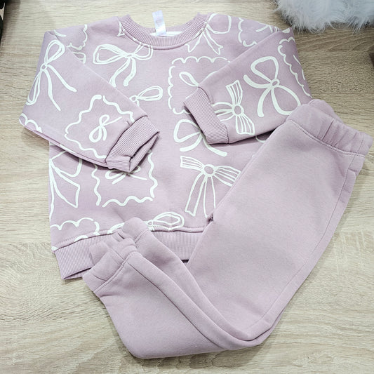 Papillon light purple set fleece