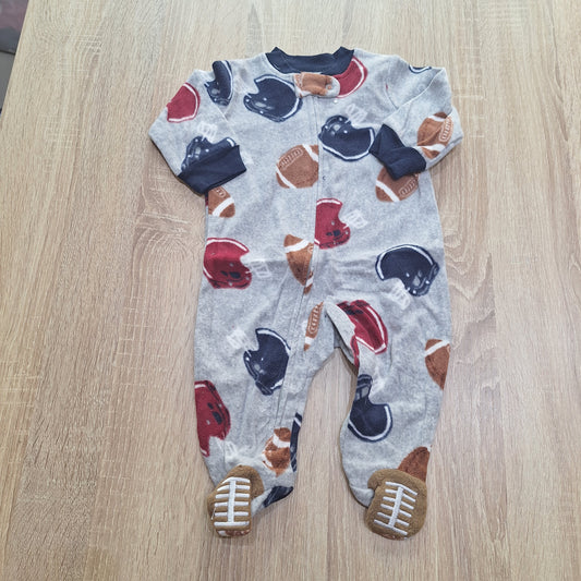 Football helmet grey velvet overall