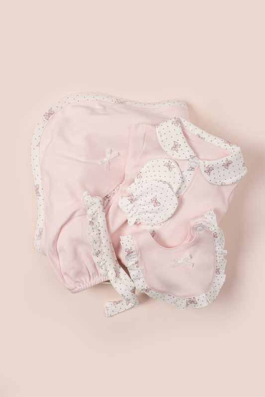 Bow pink Hosp set _Vauva
