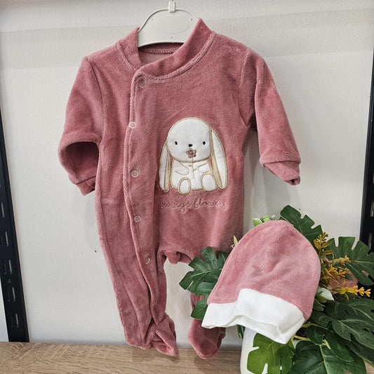 Brings flowers  - velvet overall