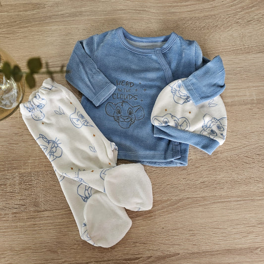 Blue lion king- velvet set
