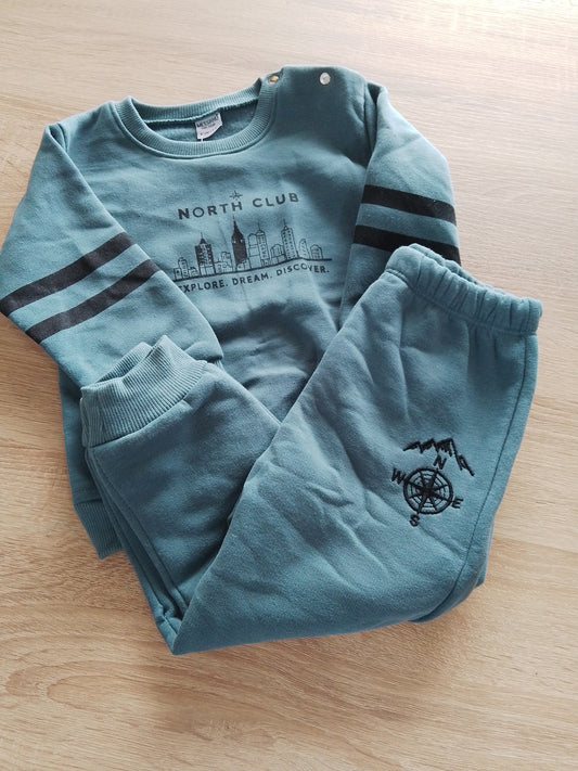 North club petrol-FLEECE SET