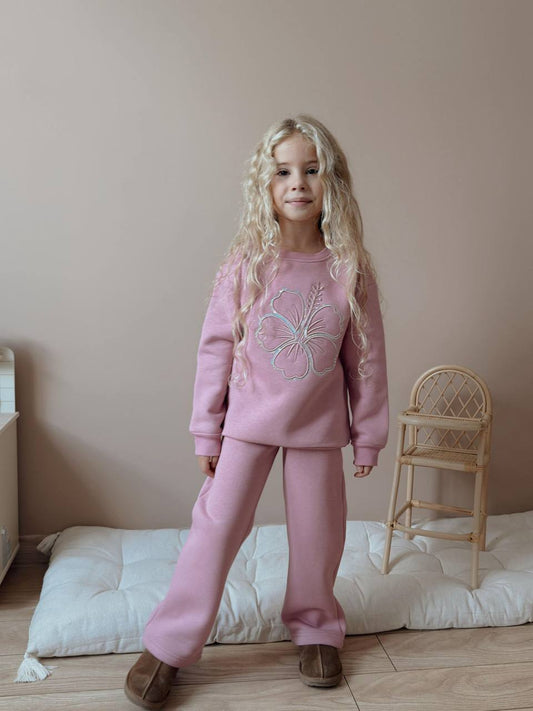 Lyza pink - fleece set