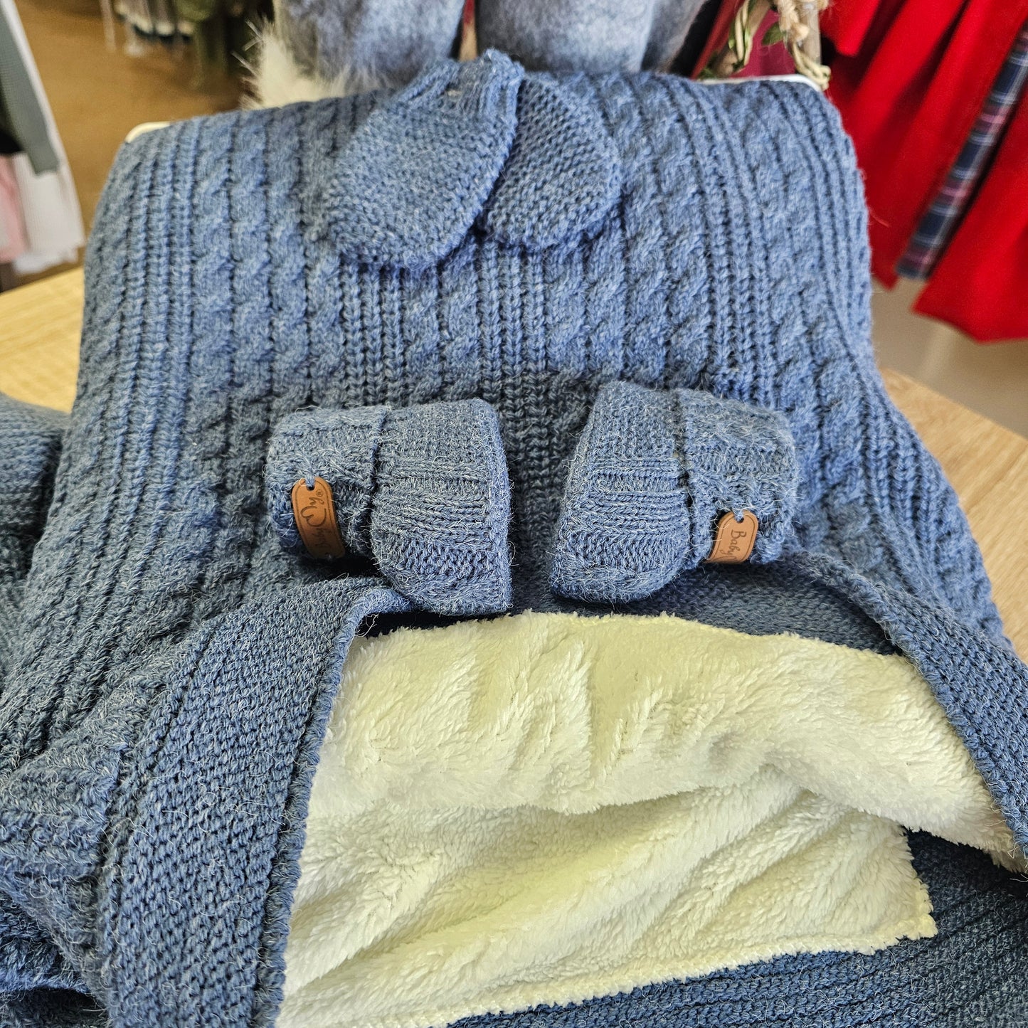 Fleece hospital set boys - 0-3 months