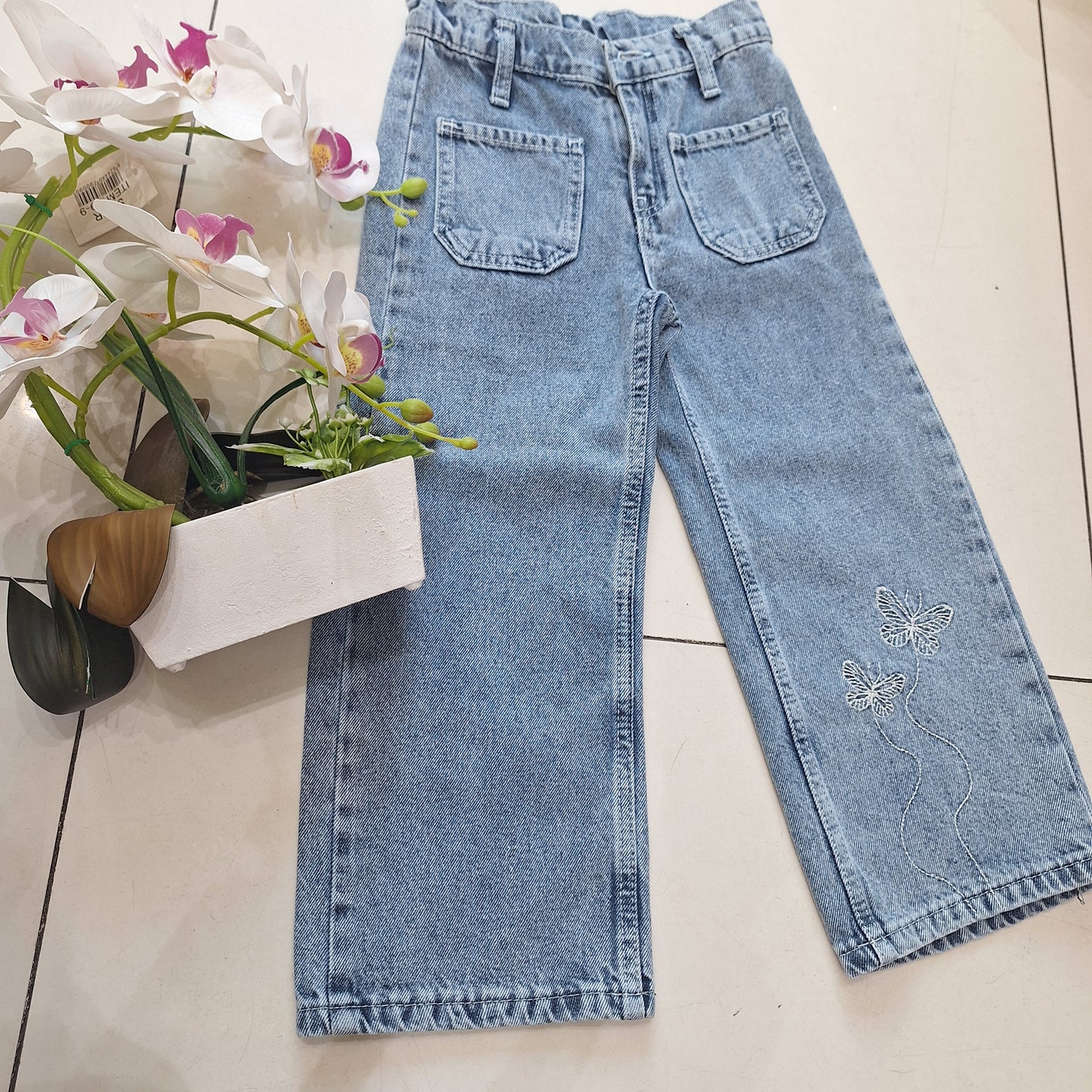 Butterfly Denim Pant