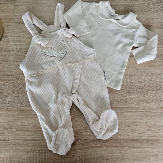 Nude overall- bebelinna