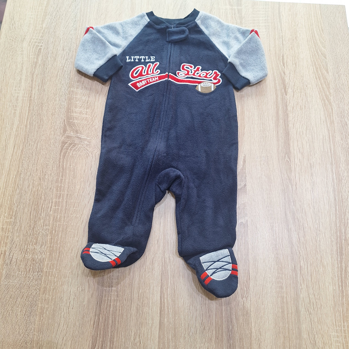 All star navy velvet overall