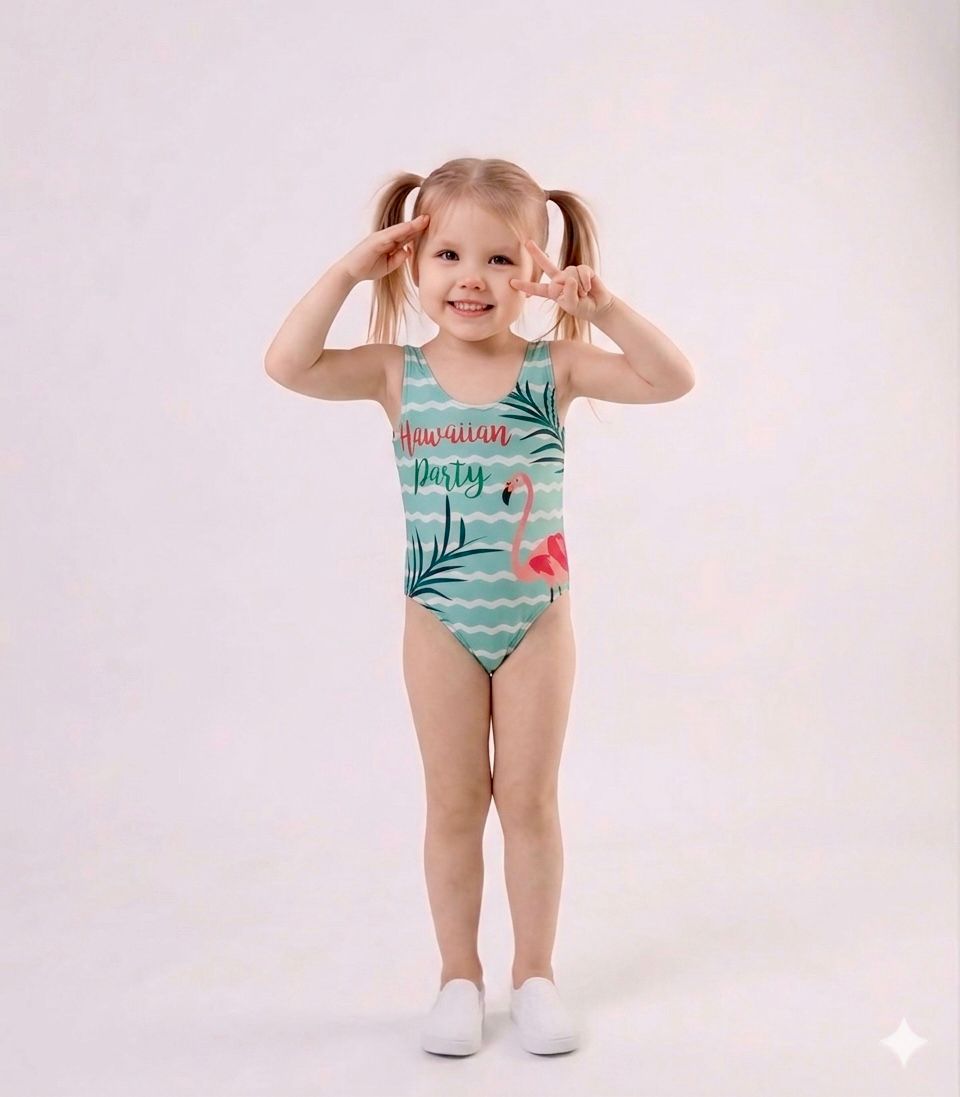 Hawaiien swimsuit - 1piece